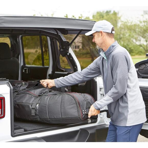 Golf Travel Bag Black, Durable Spacious Club MSRP $133 Amazon Basics Premium - Picture 6 of 8